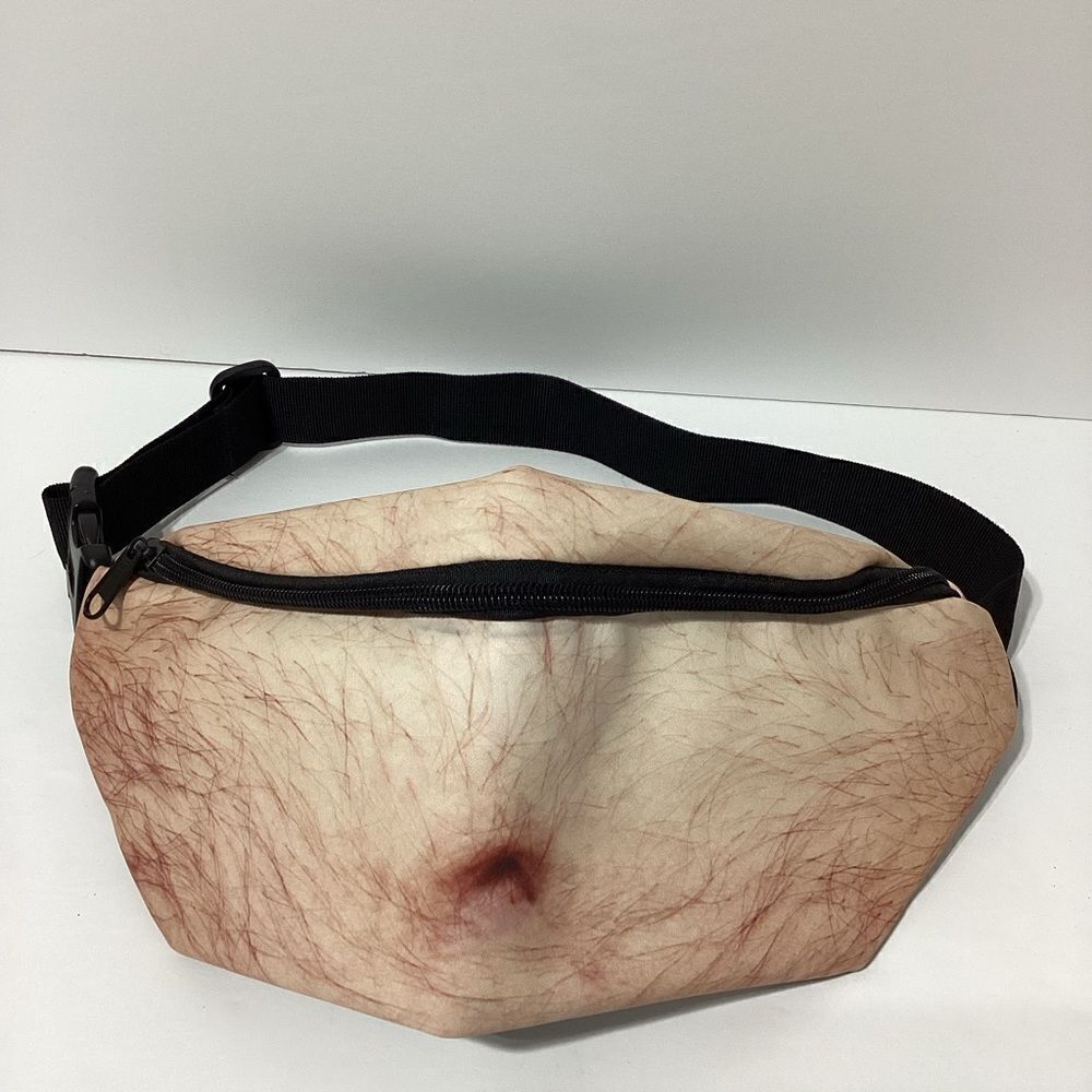 Belly Button Graphic Fanny Pack Belt Bag